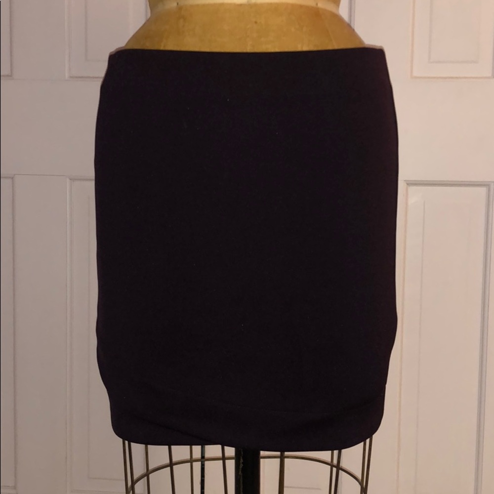 Dark Purple H&M Straight Skirt